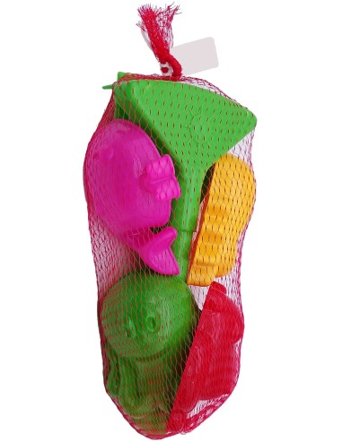 CONJ PALA, RASTRILLO, 2 MOLDES, REGADERA GRANDE